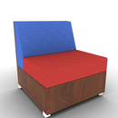 LB Lounge 1 Seater Solid Base 34H