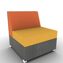 LB Lounge 1 Seater Solid Base 34H