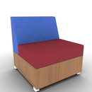 LB Lounge 1 Seater Solid Base 34H