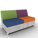 LB Lounge 2 Seater Solid Base 34H X 60W X 30