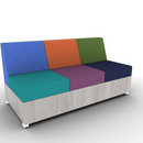 LB Lounge 3 Seater Solid Base 34H X 66W X 30