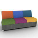 LB Lounge 3 Seater Solid Base 34H X 72W X 30