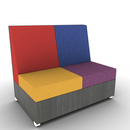 LB Lounge 2 Seater Solid Base 42H X 48W X 30