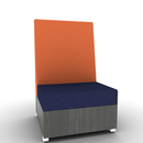 LB Lounge 1 Seater Solid Base 50H