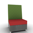 LB Lounge 1 Seater Solid Base 50H