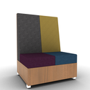 LB Lounge 2 Seater Solid Base 50H X 36W X 30