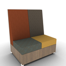 LB Lounge 2 Seater Solid Base 50H X 42W X 30