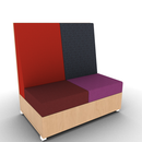LB Lounge 2 Seater Solid Base 50H X 48W X 30