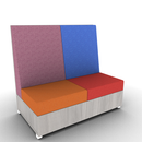 LB Lounge 2 Seater Solid Base 50H X 54W X 30