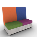 LB Lounge 2 Seater Solid Base 50H X 60W X 30