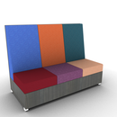 LB Lounge 3 Seater Solid Base 50H X 66W X 30
