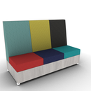 LB Lounge 3 Seater Solid Base 50H X 72W X 30