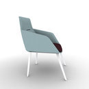 Ardyn Low Back Lounge Chair 4-Leg Metal Base Configurable
