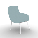 Ardyn Low Back Lounge Chair 4-Leg Metal Base Configurable
