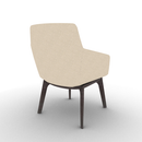 Ardyn Low Back Lounge Chair 4-Leg Wood Base Configurable