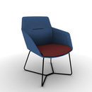 Ardyn Low Back Lounge Chair Wire Base Configurable