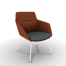 Ardyn Low Back Lounge Chair Wire Base Configurable