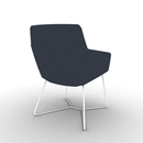 Ardyn Low Back Lounge Chair Wire Base Configurable