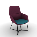 Ardyn Mid Back Lounge Chair Wire Base Configurable