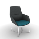 Ardyn Mid Back Lounge Chair Wire Base Configurable