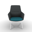 Ardyn Mid Back Lounge Chair Wire Base Configurable