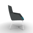 Ardyn Mid Back Lounge Chair Wire Base Configurable