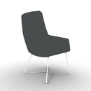 Ardyn Mid Back Lounge Chair Wire Base Configurable