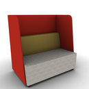 Hakr Configurable Full Privacy Lounge 2-Seater 48"W