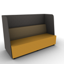 Hakr Configurable Full Privacy Lounge 3-Seater 72"W