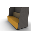 Hakr Configurable Full Privacy Lounge 3-Seater 72"W