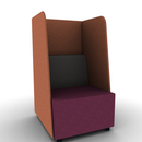 Hakr Configurable Full Privacy Lounge 1-Seater 26"W