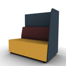 Hakr Partial Privacy Lounge 2-Seater 48W Left Hand Configurable