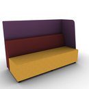 Hakr Partial Privacy Lounge 3-Seater 72W Left Hand Configurable