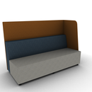 Hakr Partial Privacy Lounge 3-Seater 72W Left Hand Configurable