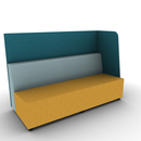 Hakr Partial Privacy Lounge 3-Seater 72W Left Hand Configurable