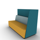 Hakr Partial Privacy Lounge 3-Seater 72W Left Hand Configurable