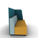 Hakr Partial Privacy Lounge 3-Seater 72W Left Hand Configurable