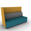 Hakr Partial Privacy Lounge 3-Seater 72W Right Hand Configurable