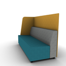 Hakr Partial Privacy Lounge 3-Seater 72W Right Hand Configurable