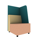 Hakr Partial Privacy Lounge Left Hand Configurable