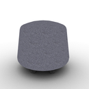 Soft Round Mobile Ottoman 18H