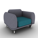 Soft Configurable Lounge Mobile Club Chair