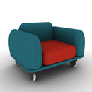Soft Configurable Lounge Mobile Club Chair