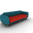 Soft Configurable Mobile Lounge 3-Seater