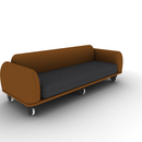 Soft Configurable Mobile Lounge 3-Seater
