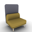 Soft Privacy Lounge Armless