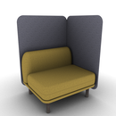 Soft Partial Privacy Lounge 1-Seater Left Hand