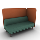 Soft Partial Privacy Lounge 2-Seater Left Hand