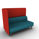 Soft Partial Privacy Lounge 2-Seater Right Hand