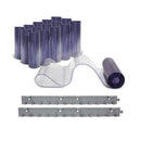 Aleco Clear-Flex II Smooth 3'x7' Strip Door Kit w/ MaxBullet Polymer Hardware